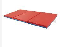 Photo 1 of ECR4Kids Premium Folding Rest Mat, 3-Section, 1In, Classroom Furniture, Blue/Red