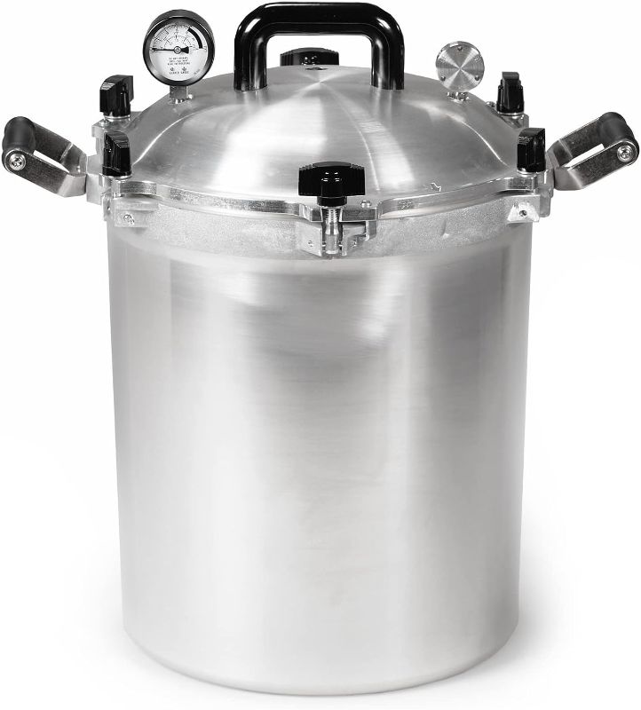 Photo 1 of All American 1930: 30qt Pressure Cooker/Canner (The 930) - Exclusive Metal-to-Metal Sealing System - Easy to Open & Close - Suitable for Gas or Electric Stoves - Made in the USA
