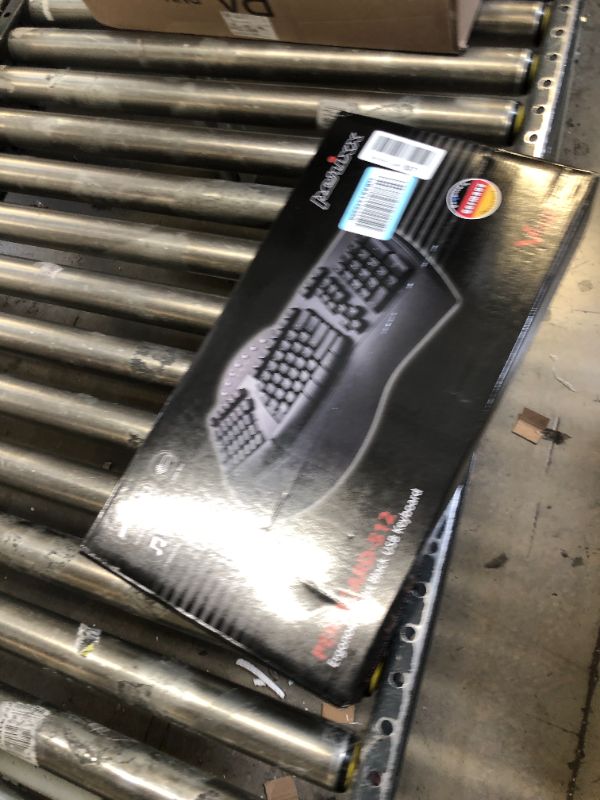 Photo 1 of Perixx Periboard-512 Ergonomic Split Keyboard - Natural Ergonomic Design - Black - Bulky Size 19.09"x9.29"x1.73", US English Layout Wired Black Keyboard