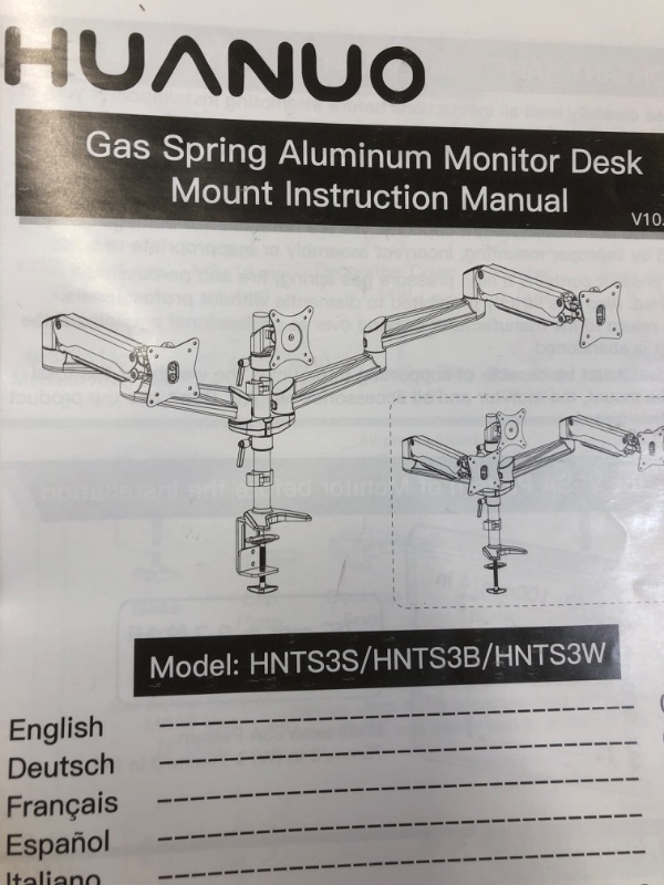 Photo 1 of Gas Spring Aluminum Desk Monitor  Mount