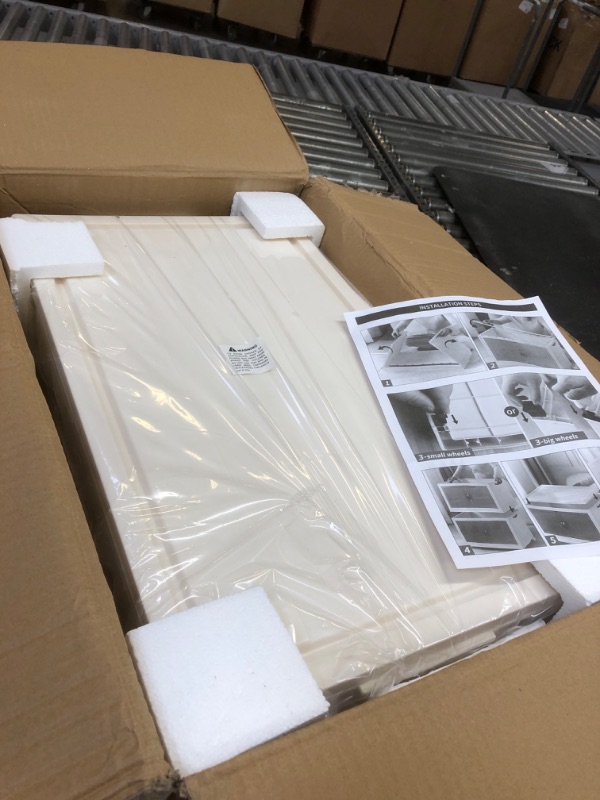 Photo 1 of pupustar Storage Bins with Lids and Doors, Plastic Stackable Storage Bins Open Front, Foldable Storage Boxes for Organizing, Collapsible Storage Bins with Wheels, Opening Storage Boxes Set 46qt(21.7"x12.8"x12.6") 4-tier