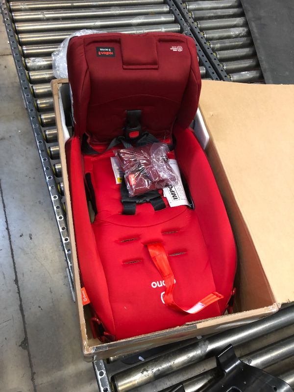 Photo 2 of Diono Radian 3R, 3-in-1 Convertible Car Seat, Rear Facing & Forward Facing, 10 Years 1 Car Seat, Slim Fit 3 Across, Red Cherry Red Cherry Radian 3R Fits 3 Across Car Seat