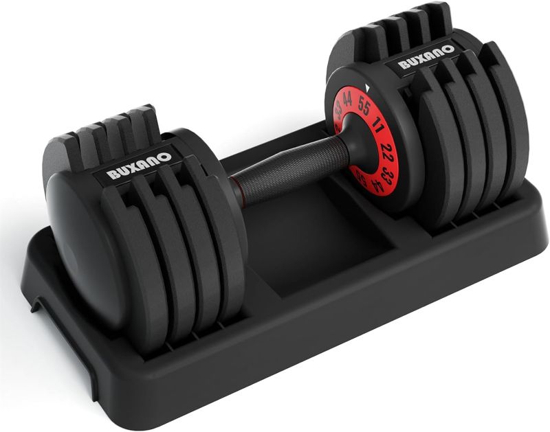 Photo 1 of Adjustable Dumbbells 25/55LB Single Dumbbell Weights, 5 in 1 Free Weights Dumbbell with Anti-Slip Metal Handle, Suitable for Home Gym Exercise Equipment 25LB-1pc