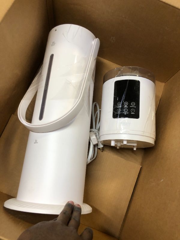 Photo 1 of 2.38Gal/9L Humidifiers for Bedroom Large Room, TISKY Cool Mist Ultrasonic Top Fill 4 speed Humidifier with Humidistat for Home Plant Office Wholehouse, Intermittent Spray, Timer, 360° Nozzle, upto 90H
