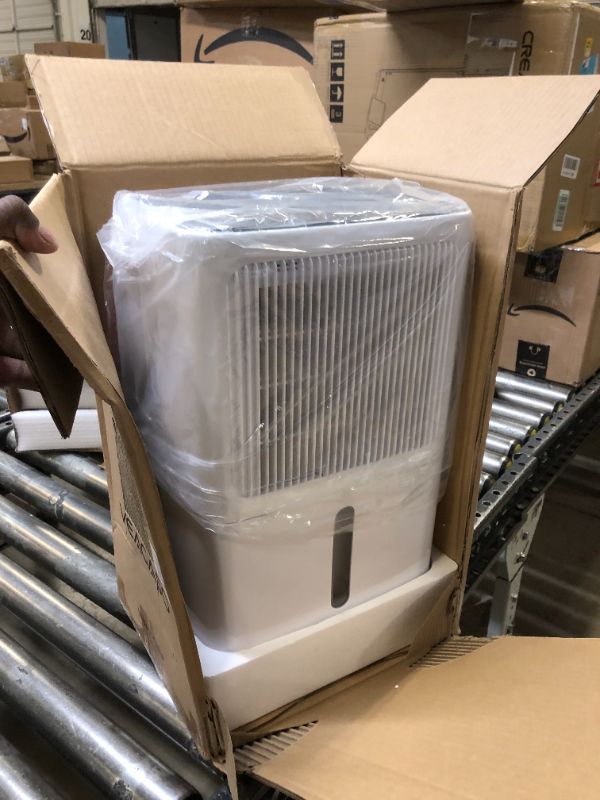 Photo 2 of 30 Pint Dehumidifiers for Home with Drain Hose, VEAGASO 2,500 Sq.Ft Dehumidifier for Basement, Large Room, Bathroom, Three Operation Modes, Intelligent Humidity Control, Dry Clothes, 24HR Timer