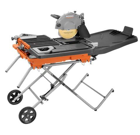 Photo 1 of 15 Amp 10 in. Wet Tile Saw with Portable Stand

