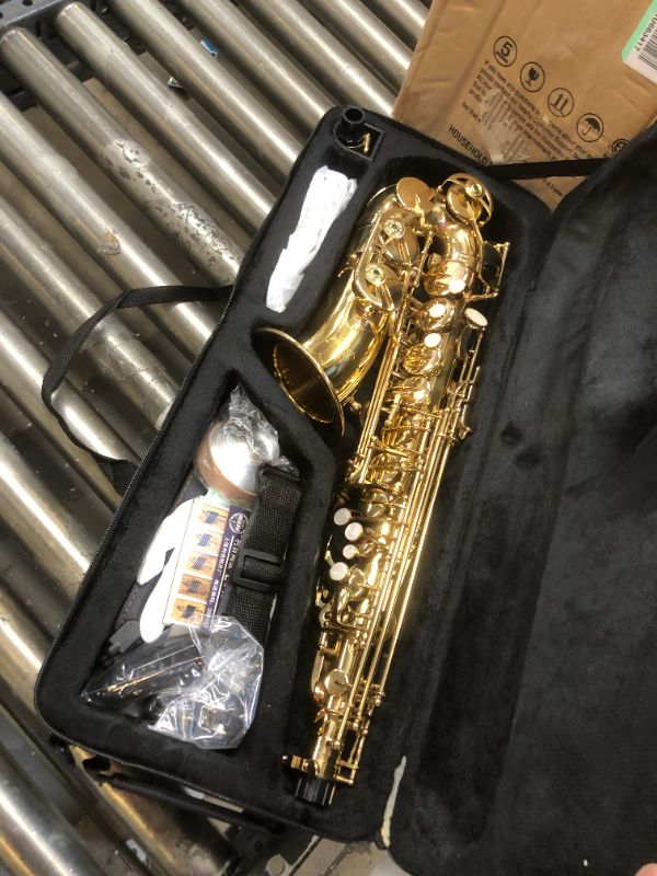 Photo 2 of SLADE Saxophone Eb Alto Saxophone for Beginner Students, Saxaphone Adult, Saxophone Alto, Beginner Saxophone, Alto Saxaphone, Saxofon Alto, Saxophone, Gold Golden