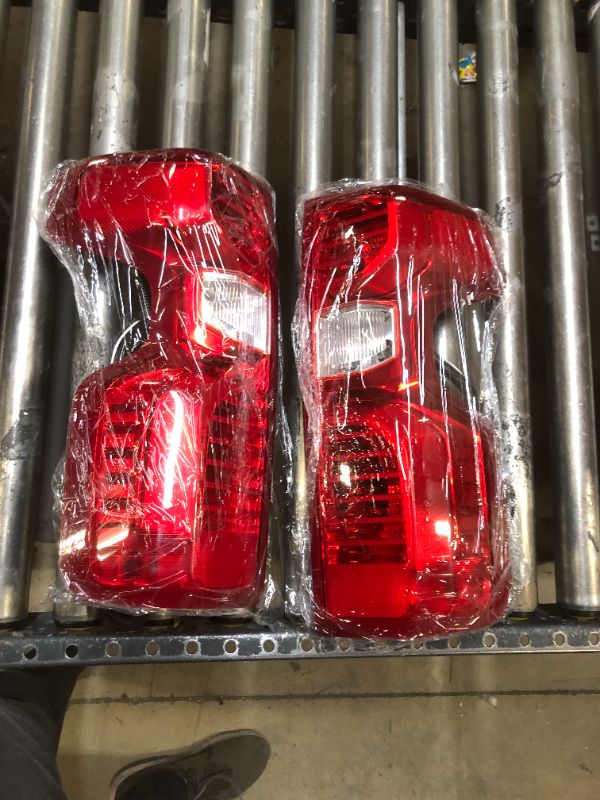 Photo 2 of Tail Lights for Chevy Silverado 2019 2020 2021 2022 2023 (Only for Halogen Type) OE Style Assembly Rear Brake Lamp Drive Side and Passenger Side Pair