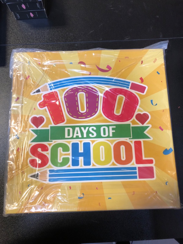 Photo 2 of 6 Pcs Large 100 Days of School Decorations Boxes Classroom Decorative Boxes 100 Days of School Theme Party Boxes Block Backdrop Treat Box Party Favors for Students School Supplies
