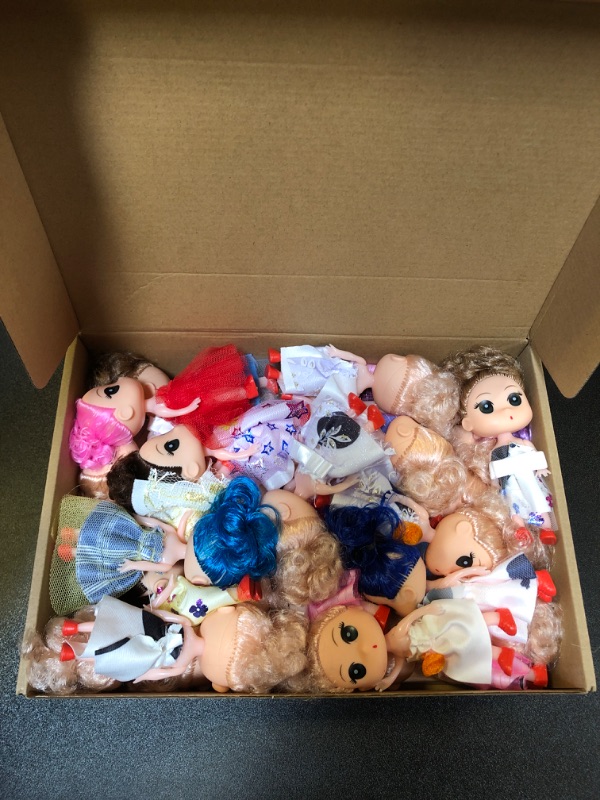 Photo 2 of 28 Pack Valentine's Day Card with Doll for Kids?Valentine Doll Party Favor Toy for Valentine School Classroom Exchange Gift