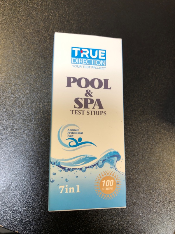 Photo 3 of Pool and Spa Test Strips-7 Way Pool Test Kit, Accurate Hot Tub Test Strips for Bromine, pH,Cyanuric Acid, Total Hardness, Total Alkalinity and Chlorine Test Strips, 100 Counts Spa 7 Way