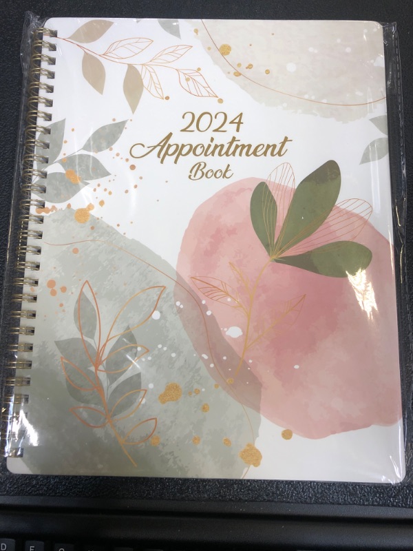 Photo 2 of 2024 Appointment Book/Planner - Appointment Book/Planner 2024, Jan. 2024 - Dec. 2024, 8" x 10", 2024 Daily Hourly Planner with 30-Minute Interval, Flexible Cover, Lay-Flat - Perfect Time Management