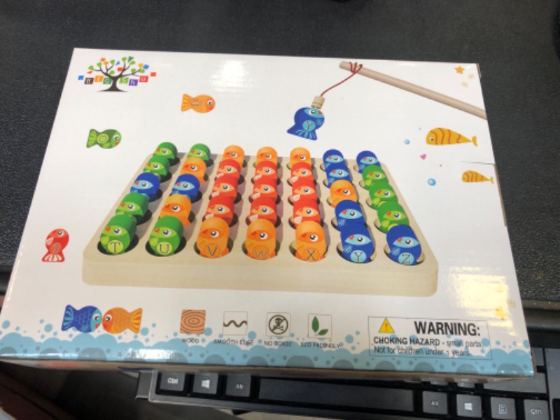 Photo 2 of Educational Magnetic Fishing Toy for Ages 2+ - Letters, Numbers, STEM Learning