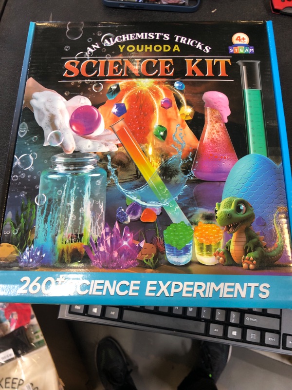 Photo 2 of 260+ Science Experiments - Over 120 pcs Science Kits for Kids Age 5-7-9-12, Boys Girls Pre School Chemistry Set & STEM Learning Educational Toys, Birthday Gifts Christmas Stocking Stuffers for Kids
