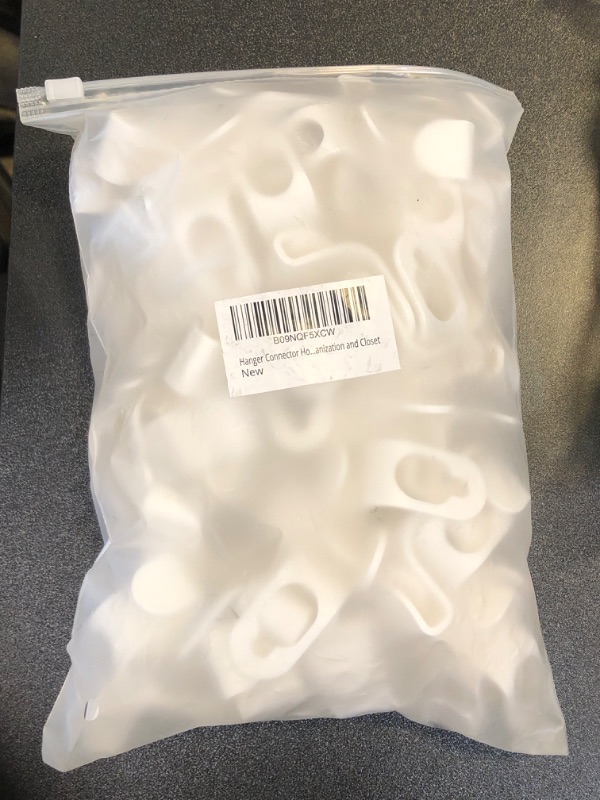 Photo 1 of Hanger Connector Hooks – 100-Pack Clothes Hanger Connector Hooks – Space-Saving Hanger for Closet Organizer – Cascading Space Saver Hangers for Small Space Organization and Closet White