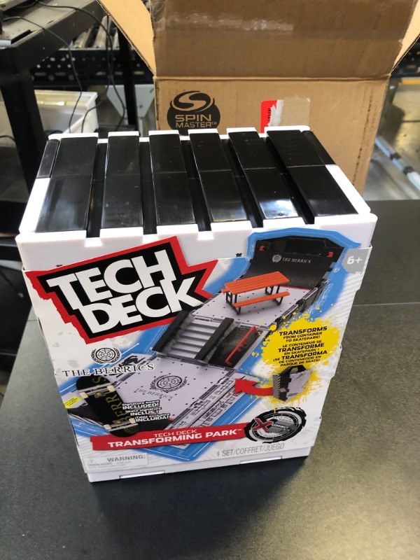 Photo 2 of TECH DECK, The Berrics Transforming Park, X-Connect Park Creator, 30-inch Wide Foldable Playset with Storage and Exclusive Fingerboard, Kids Toy for Ages 6 and up