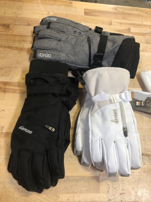 Photo 1 of 3 PACK WINTER GLOVES - SIZES VARY 