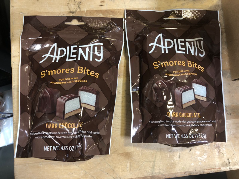 Photo 2 of ++PACK OF 2++ Amazon Brand, Aplenty Dark Chocolate Smores Bites, 4.65 Oz