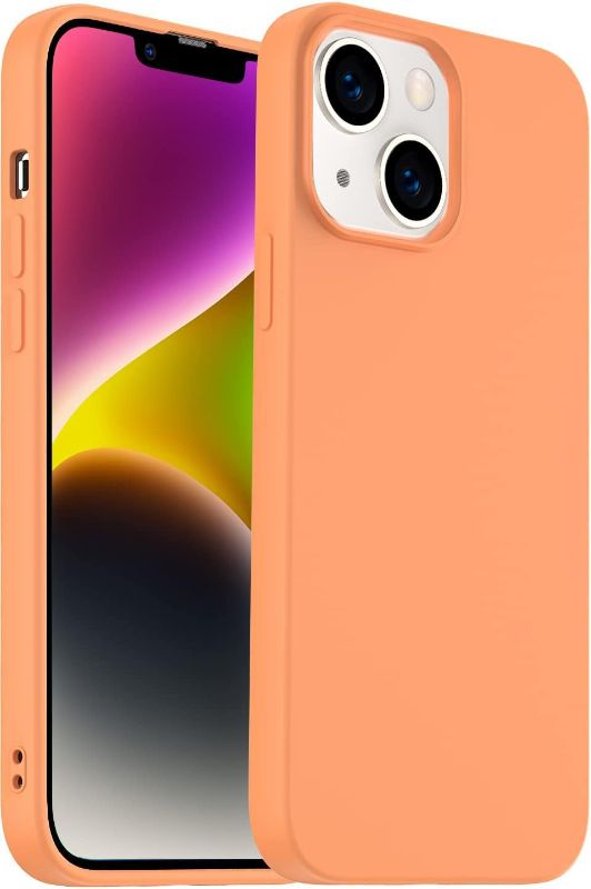 Photo 1 of Amytor Designed for iPhone 14 Plus Case, Silicone Ultra Slim Shockproof Phone Case with Soft Anti-Scratch Microfiber Lining, [Enhanced Camera Protection] 6.7 inch (Coral)
