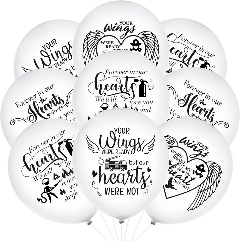 Photo 1 of 3 PACK 60 Pcs 12inch White Memorial Balloons To Release In Sky