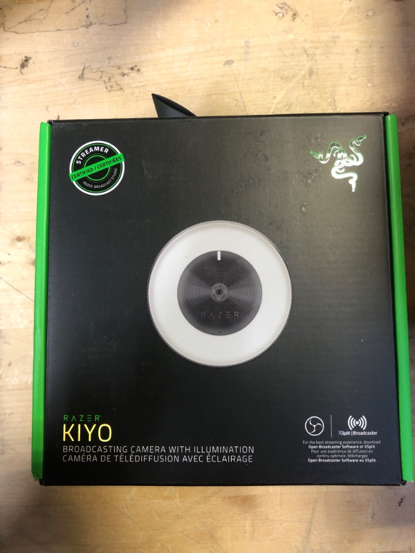 Photo 3 of Razer Kiyo Streaming Webcam: 1080p 30 FPS / 720p 60 FPS - Ring Light w/Adjustable Brightness - Built-in Microphone - Advanced Autofocus
