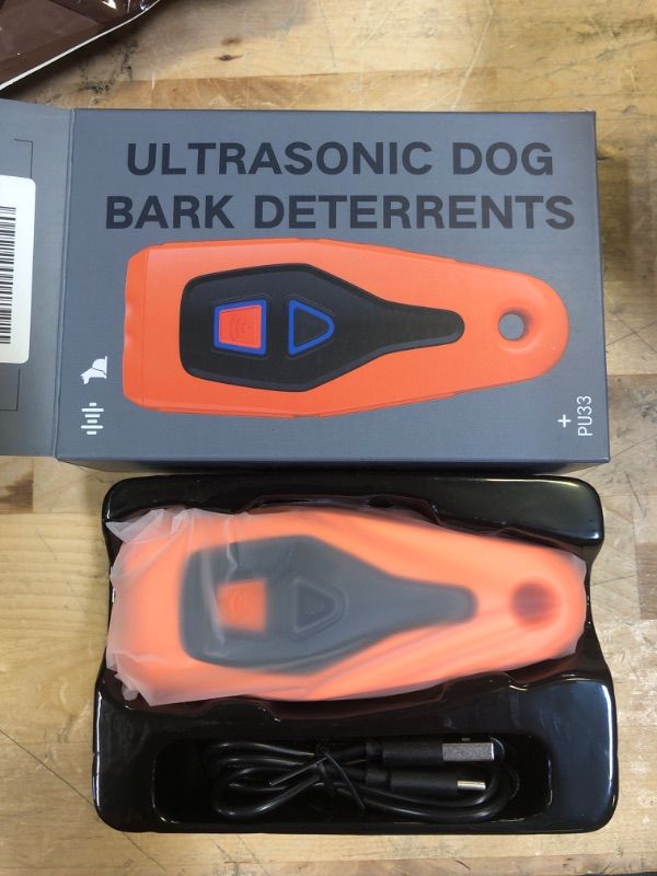 Photo 2 of NieMopoty Dog Bark Deterrent Devices, Anti Barking Device for Dogs No More Barks Training Tool, Long Range Ultrasonic Barking Silencer Stops Dogs Bad Behavior | Bark Collar Alternative
