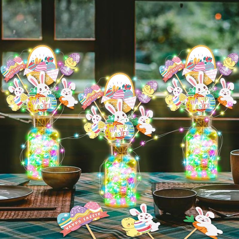 Photo 1 of 20PCS Easter Decorations with LED String