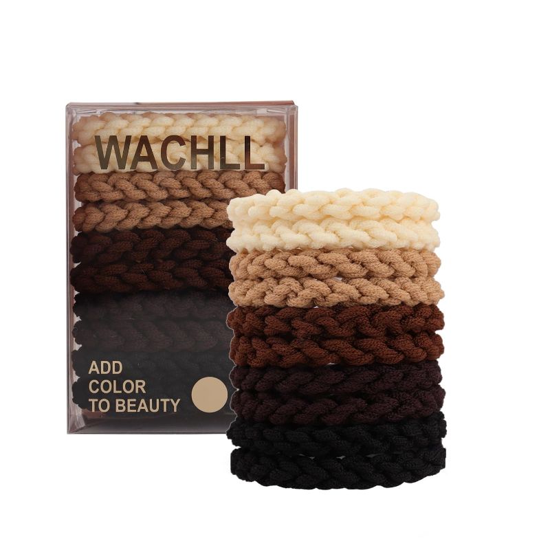 Photo 1 of 2 PACK // WACHLL Scrunchies for Women's Hair - Ultra Petite Hair Scrunchies | Large Hair Ties for Women | Hair Tie Scrunchies for Girls | Scrunchie | Hair Bands & Ponytail Holders, 10pc?Colour mixture?
