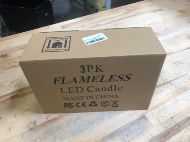 Photo 1 of 3 PACK FLAMELESS LED CANDLE 