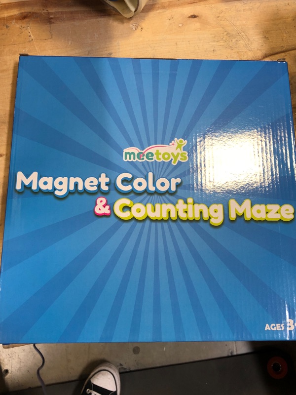 Photo 2 of Magnetic Color & Number Maze, Montessori Counting Matching Toys, Wooden Magnet Puzzles Board Games for Toddler, Preschool Color Sorting, Fine Motor Skills Gifts for Kids Boys Girls 2 3 4 5 Years Old Numbers