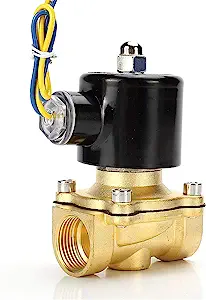 Photo 1 of Beduan Brass Electric Solenoid Valve, 1/2" 12V Air Valve Normally Colsed for Water Air Gas Fuel Oil
