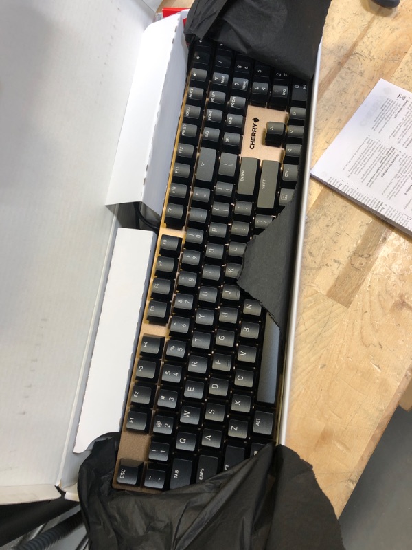 Photo 2 of Cherry KC 200 MX Mechanical Office Keyboard with New MX2A switches. Modern Design with Metal Plate Frame. (Bronze W/MX2A Brown Switch)
