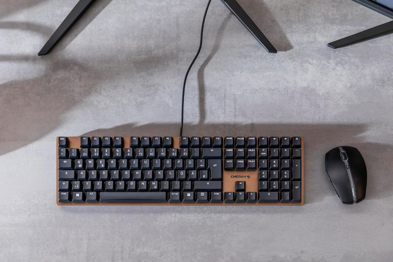 Photo 1 of Cherry KC 200 MX Mechanical Office Keyboard with New MX2A switches. Modern Design with Metal Plate Frame. (Bronze W/MX2A Brown Switch)
