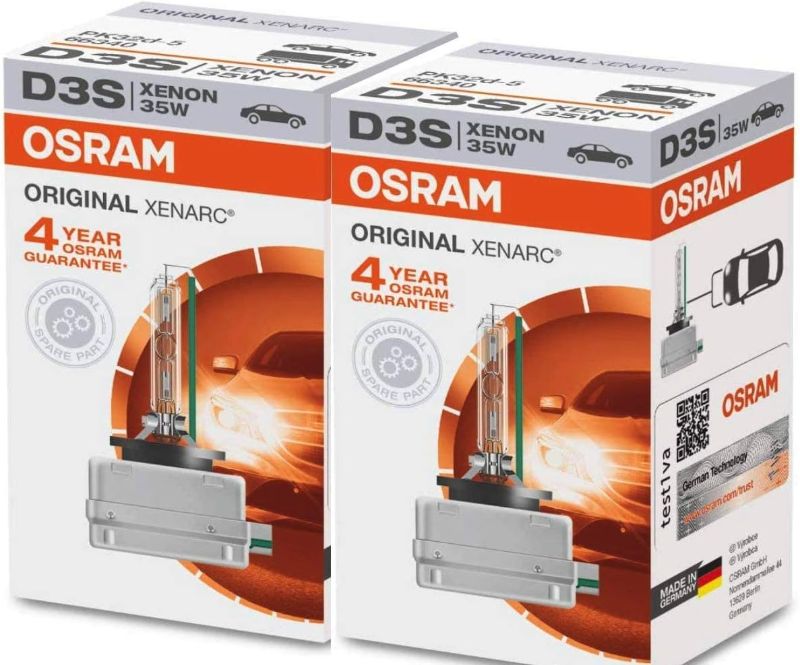 Photo 1 of Osram 66340HBI Xenarc 35W D3S PK32D-5 4600K HID Xenon Light Bulb (2 Pack)