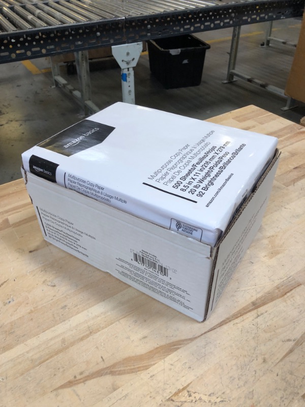 Photo 3 of Amazon Basics Multipurpose Copy Printer Paper, 8.5 x 11 Inch 20Lb Paper - 3 Ream Case (1,500 Sheets), 92 GE Bright White 3 Reams | 1500 Sheets Multipurpose (8.5x11) Paper
