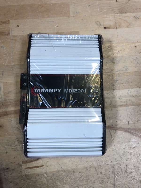 Photo 2 of Taramp's MD 1200.1 Full Range Amplifier 1200 Watts RMS 1 Ohm 1 Channel High Efficiency Mono Amplifier Class D, Bass Boost Car Audio Sound Monoblock, Crossover, High Power Amp
