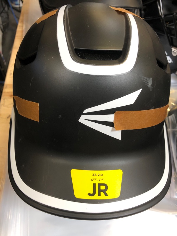 Photo 2 of Easton Z5 2.0 Baseball Batting Helmet Matte Two-Tone JR (6 1/2 - 7 1/8) Black/White