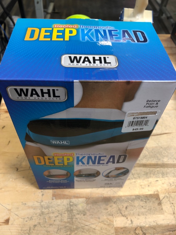 Photo 2 of Wahl Deep Knead All-Body Massage Wrap with HEAT, Handle Straps, Blue