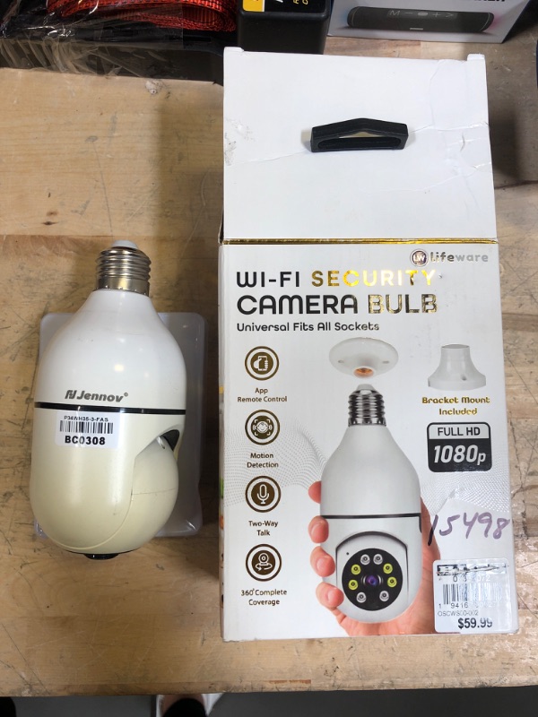 Photo 2 of Light Bulb Camera - Indoor Camera with Motion Detection, WiFi Camera, Live-Stream & Recording - 360 Camera, 2 Way Audio, Indoor Security Camera, Pet Camera - Baby Camera Monitor