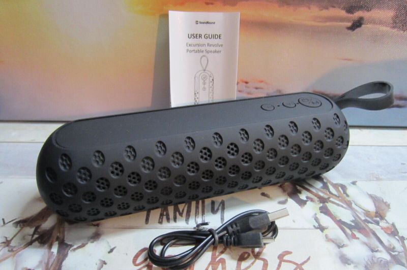 Photo 1 of SoundBound Wireless Speakers Black - Black Excursion Revolve Portable Wireless Speaker
