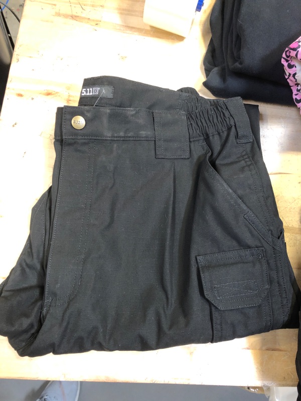 Photo 2 of 5.11 Tactical Men's Taclite Pro Lightweight Performance Pants, Cargo Pockets, Action Waistband 36 X 32 BLACK 
