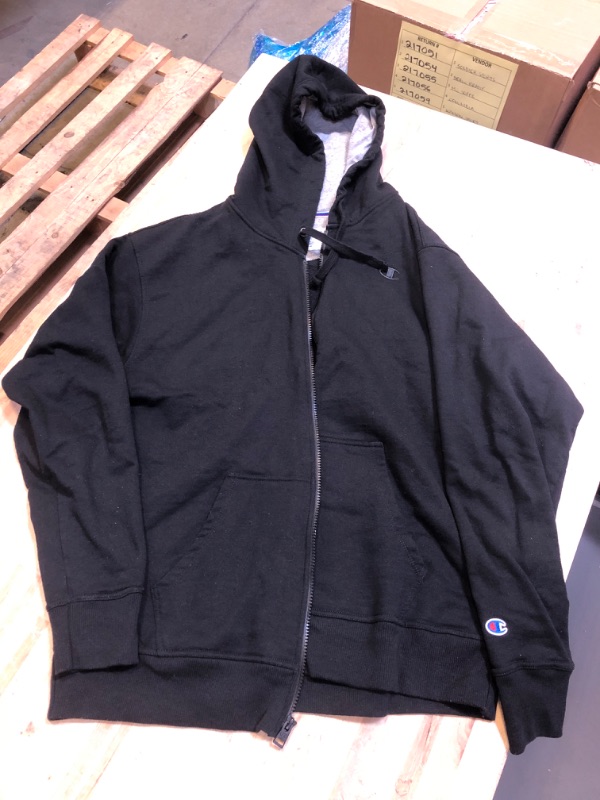 Photo 1 of CHAMPION BLACK HOODED JACKET SIZE L 