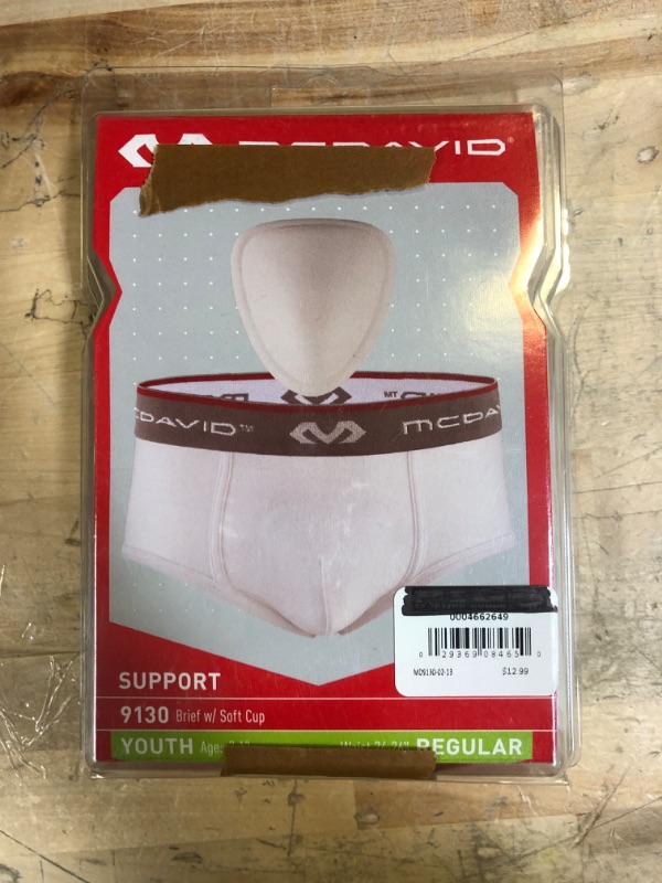 Photo 2 of McDavid Classic Youth Brief with Soft Foam Cup Size Regular