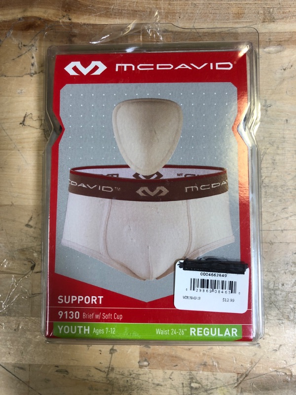 Photo 2 of McDavid Classic Youth Brief with Soft Foam Cup Size Regular