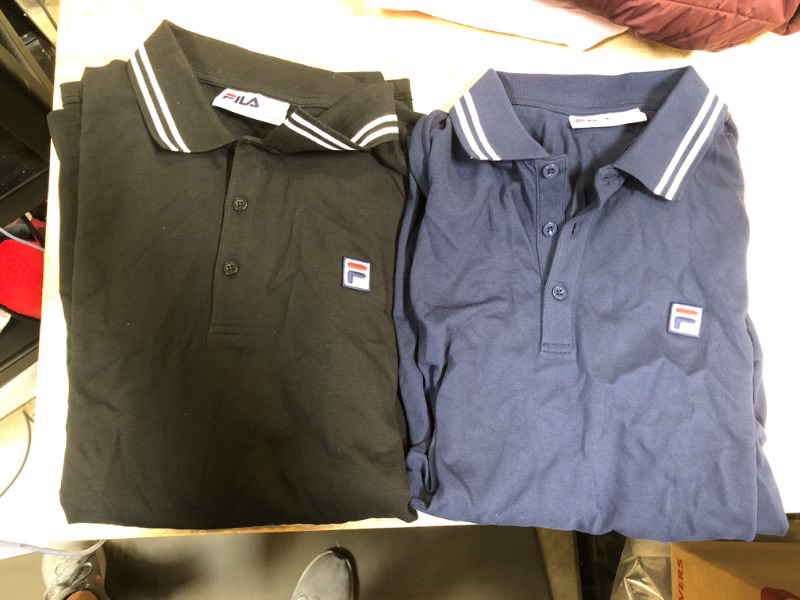 Photo 1 of FILA 2 PACK COLLARED SHIRTS L/XL