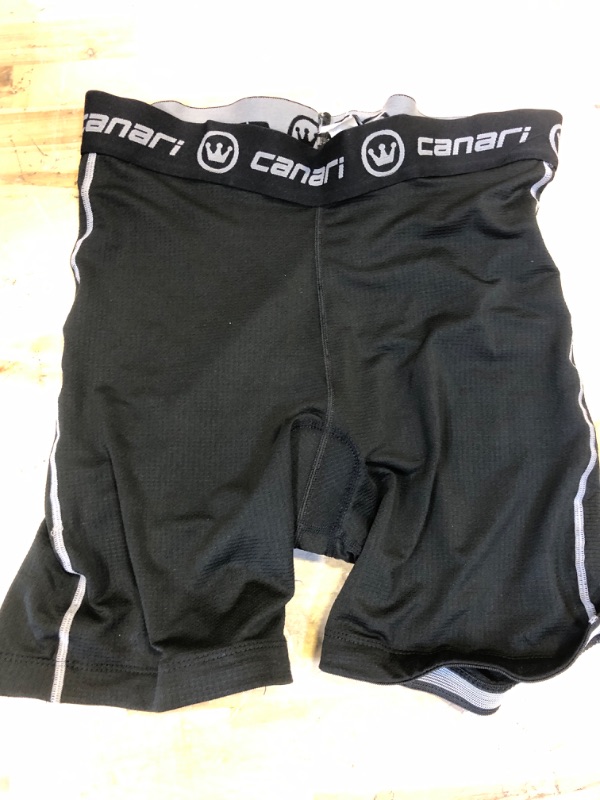 Photo 2 of Canari Men's Gel Liner Cycling Short Black/Grey, Medium - Mns Cycling Tops/Bttms at Academy Sports SIZE M 
  