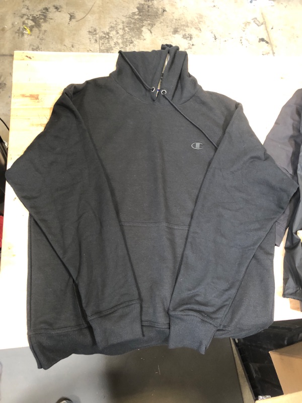 Photo 2 of CHAMPION HOODED PULLOVER (BLACK, L)