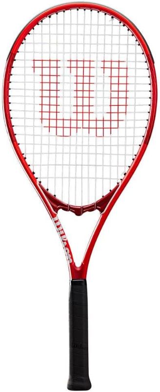 Photo 1 of ++NEEDS TO BE RETHREADED++  WILSON Pro Staff Precision XL 110 Adult Recreational Tennis Racket - Grip Size 3-4 3/8", Red
