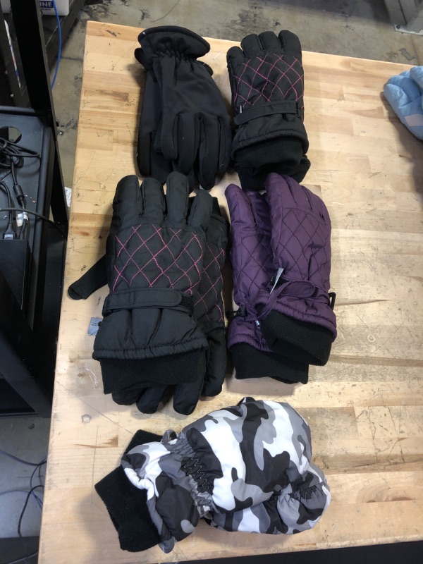 Photo 1 of MISC WINTER GLOVES (STYLE AND SIZE VARY)