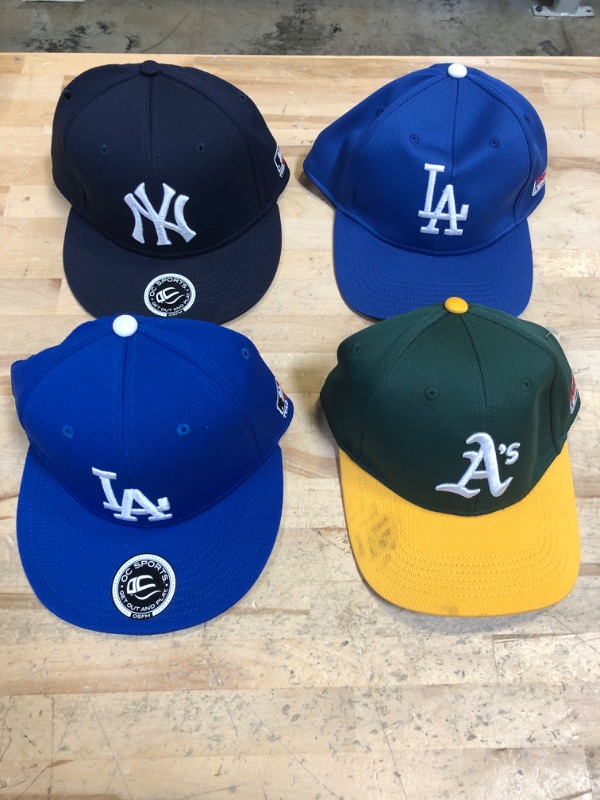 Photo 1 of 4 PCS VARIOUS HATS (ONE SIZE FITS MOST)